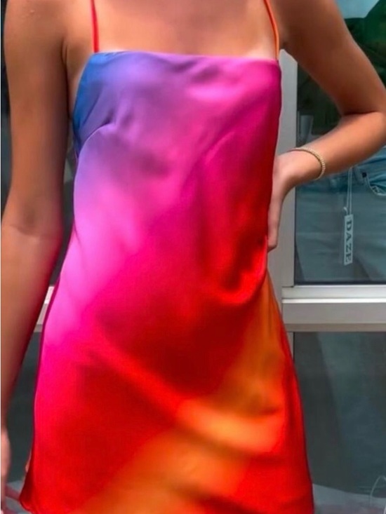 Show Me Your MuMu Dresses & Skirts - Show Me Your Mumu Dani Mini Dress Sunset Ombre L